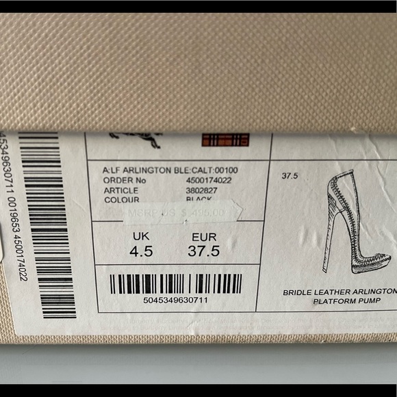 BURBERRY “Bridle” Black Arlington Platform Pumps - Picture 5 of 15